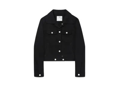 Courreges Denim Trucker Jacket "Black"