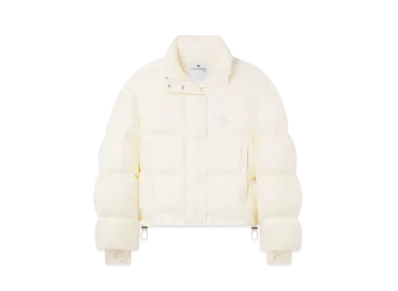 Courreges Cropped Puffer Jacket "Natural Beige"
