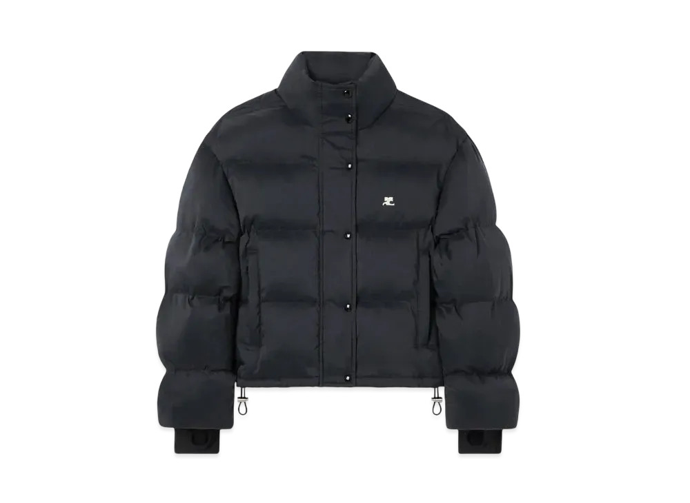 Courreges Cropped Puffer Jacket "Black"