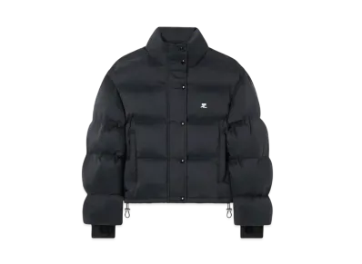 Courreges Cropped Puffer Jacket "Black"