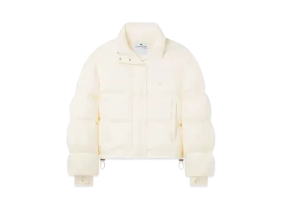 Courreges Cropped Puffer Jacket "Natural Beige"
