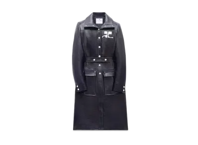Courreges Reedition Vinyl Trench Coat "Navy"