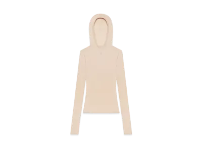 Courreges Light Knit Hoodie "Dune"