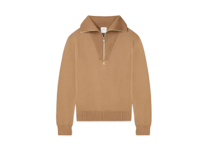 Courreges Trucker Wool Sweater "Toffee"