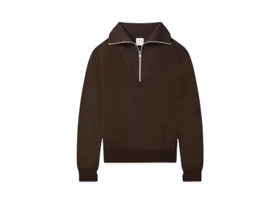 Courreges Trucker Wool Sweater "Mud Brown"