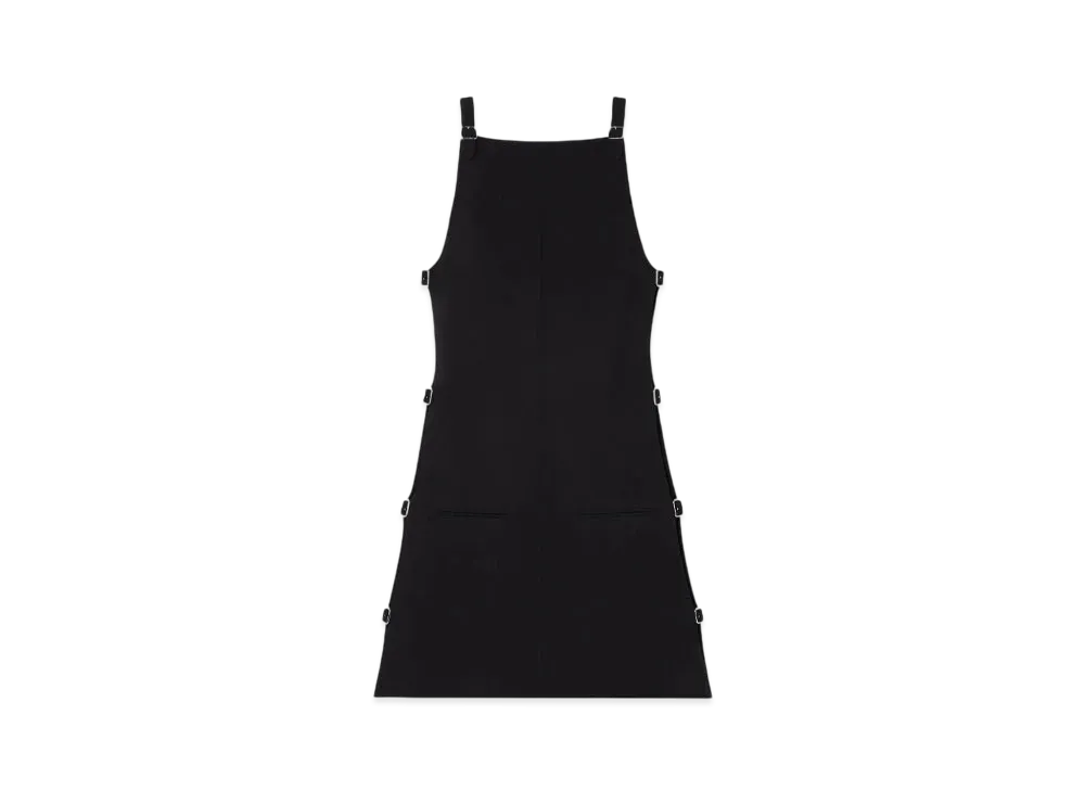 Courreges Multi-Buckle Mini Dress "Black"