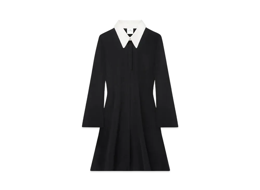 Courreges Polo Tailoring Mini Dress "Black"
