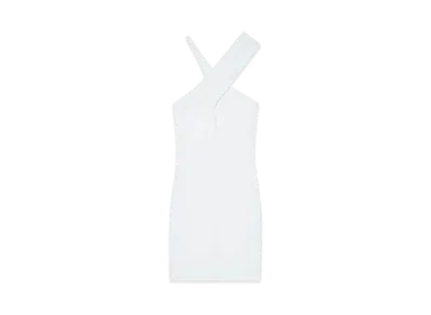 Courreges Criss Cross Mini Jersey Dress "Iceberg"