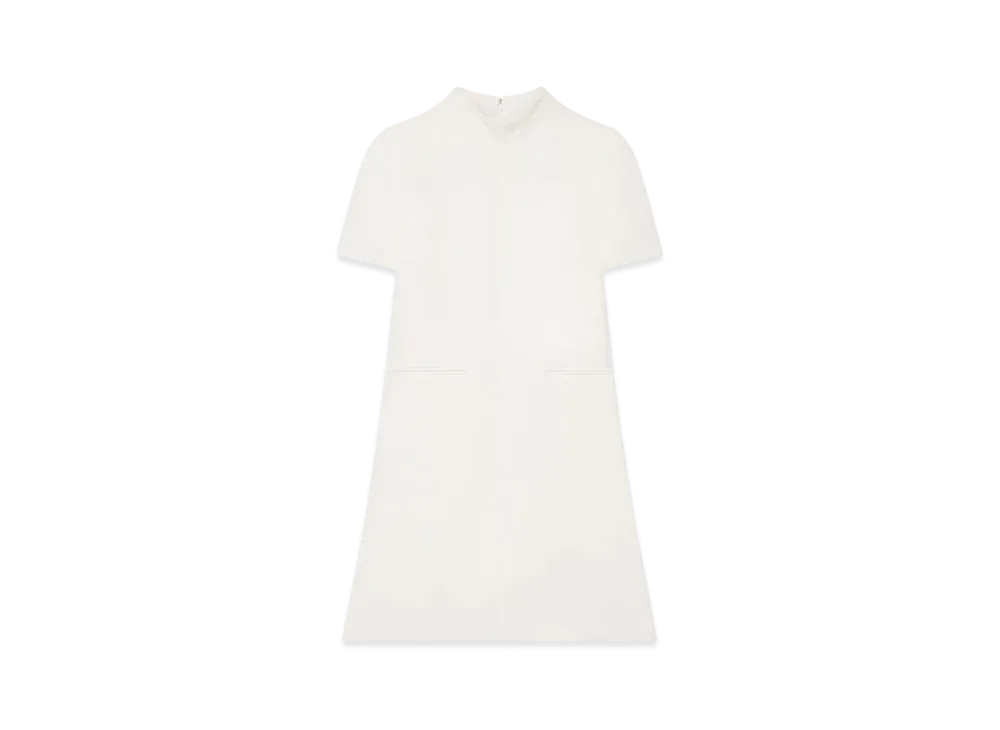 Courreges Twill A-Line Dress "Heritage White"
