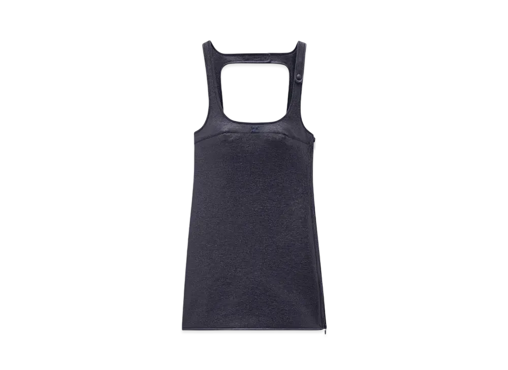 Courreges Reedition Vinyl Dress "Navy"