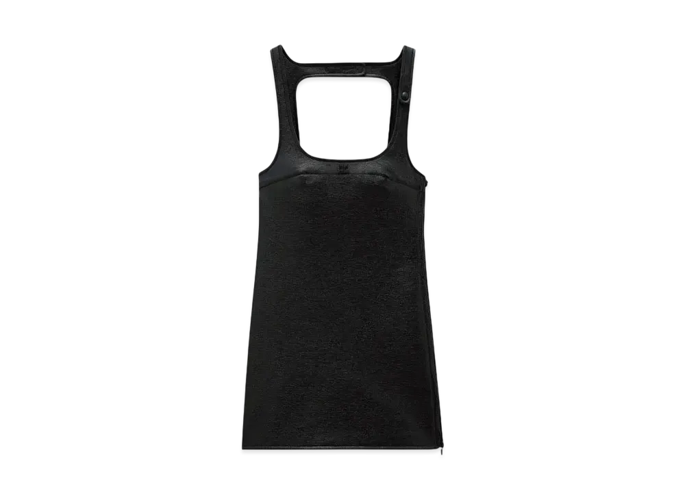 Courreges Reedition Vinyl Dress "Black"