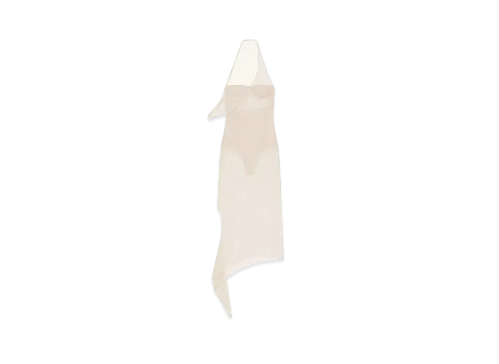 Courreges Undressed Tulle Dress "Sand"