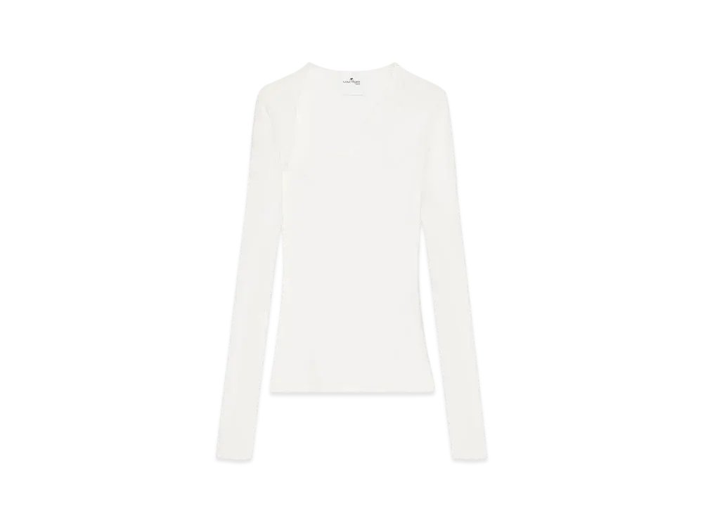 Courreges Slash T-Shirt "Heritage White"