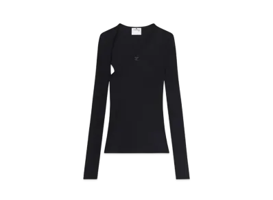 Courreges Slash T-Shirt "Black"