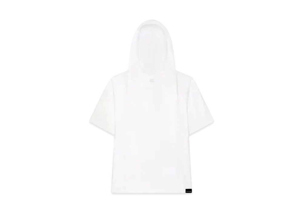 Courreges Hooded T-Shirt "Heritage White"