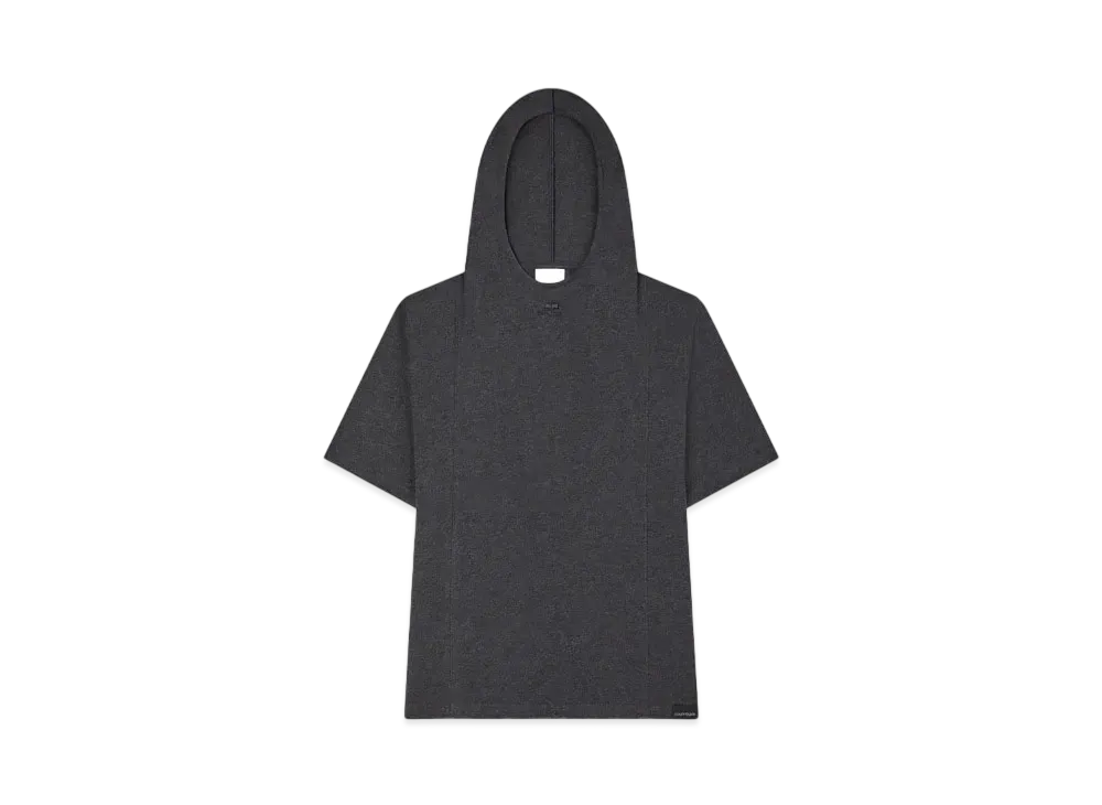 Courreges Hooded T-Shirt "Dark Heather Grey"