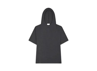 Courreges Hooded T-Shirt "Dark Heather Grey"
