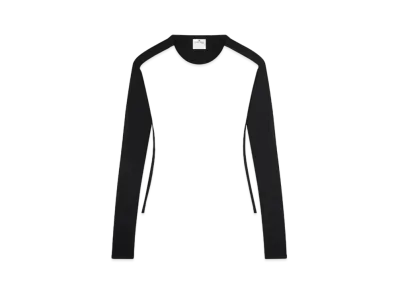 Courreges Contrast Frame T-Shirt "Heritage White/Black"
