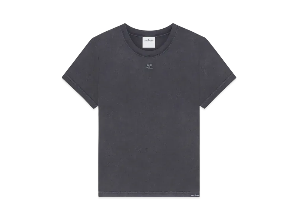 courrèges クレージュ 黒 Tシャツ SIGNATURE CONTRAST T-SHIRT - courrèges (クレージュ)
