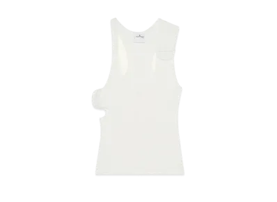 Courreges 90'S Rib Tank Top "Heritage White"