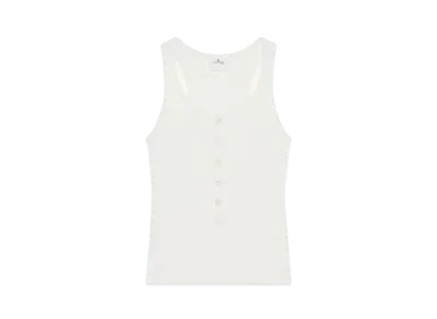 Courreges Rib 90'S Tank Top "Heritage White"