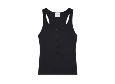 Courreges Rib 90'S Tank Top "Black"
