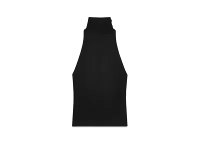 Courreges Sleeveless Scarf Blouse "Black"