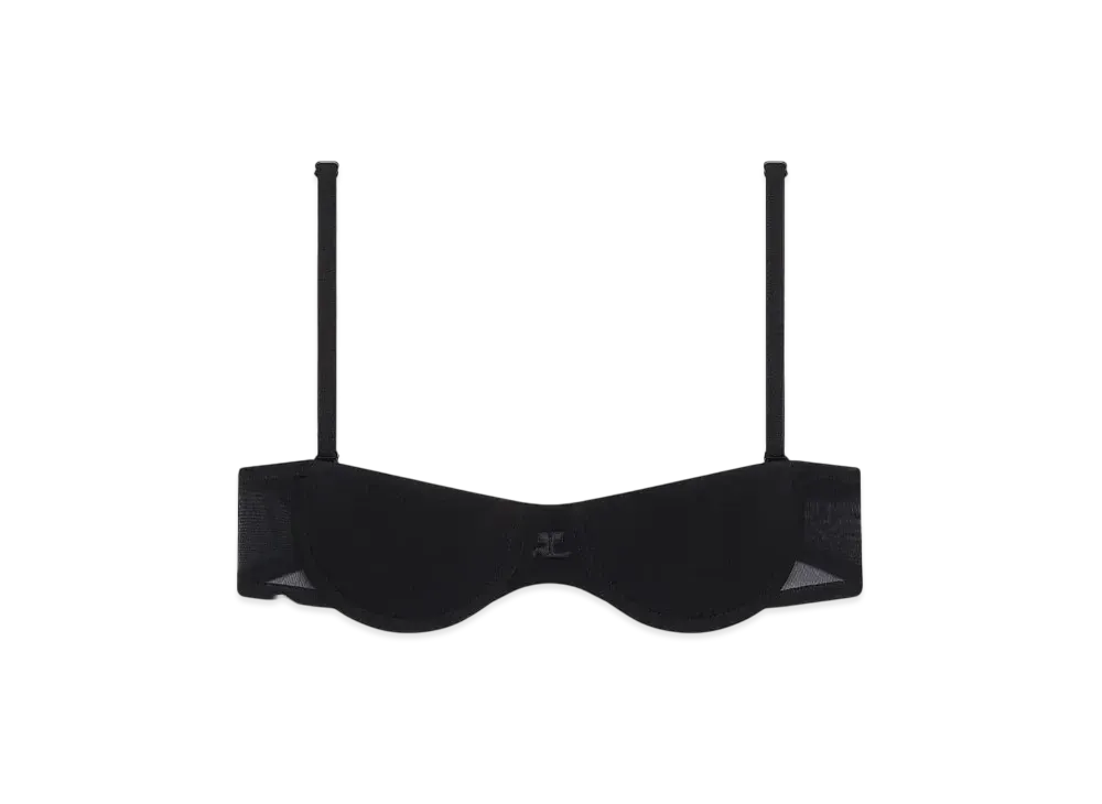 Courreges Lingerie Tulle Bra "Black"