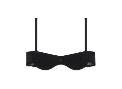 Courreges Lingerie Tulle Bra "Black"