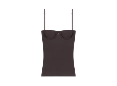 Courreges Lingerie Interlock Top "Chocolate"