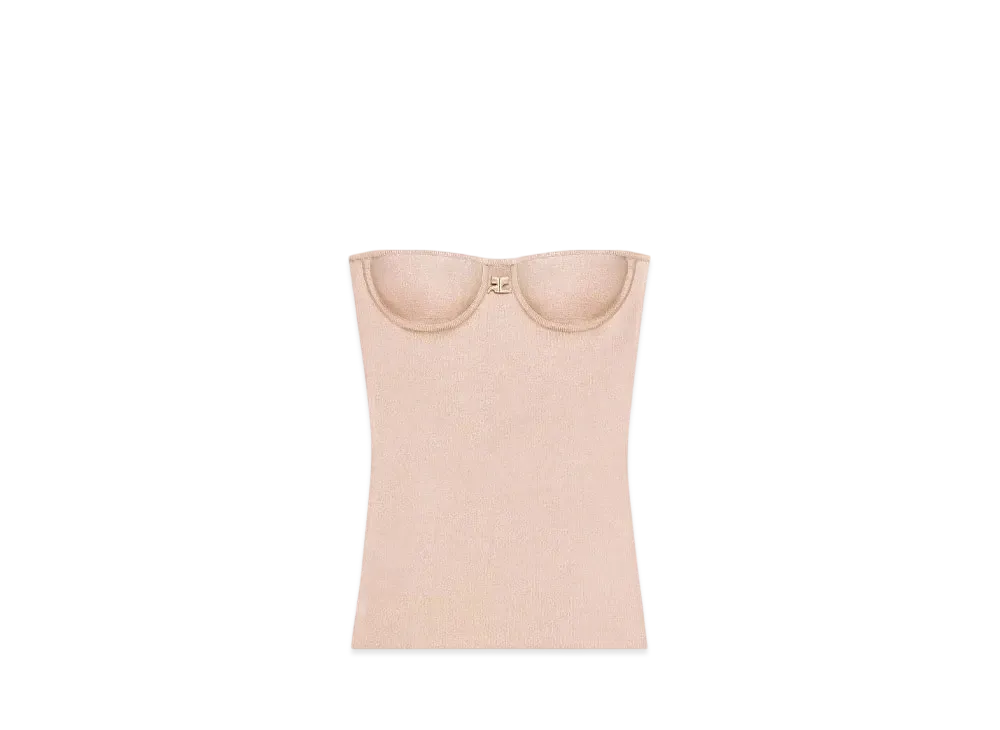 Courreges Lingerie Interlock Top "Hazelnut"