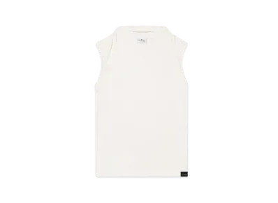 Courreges Draped Tank Top "Natural Beige"