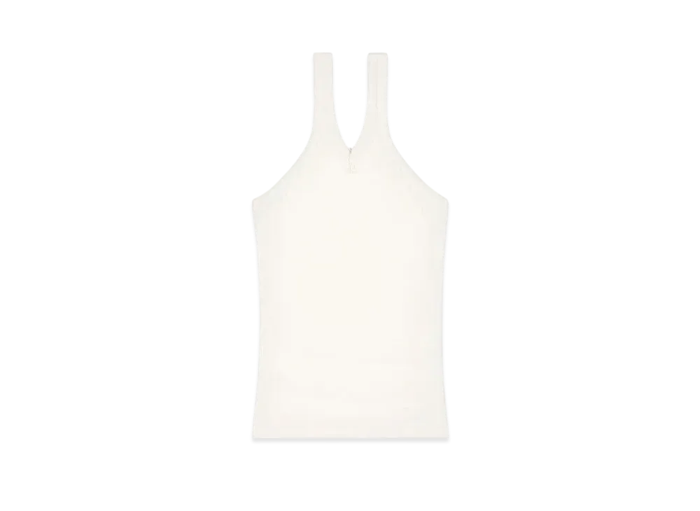 Courreges Zipped Tank Top "Heritage White"
