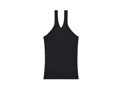 Courreges Zipped Tank Top "Black"