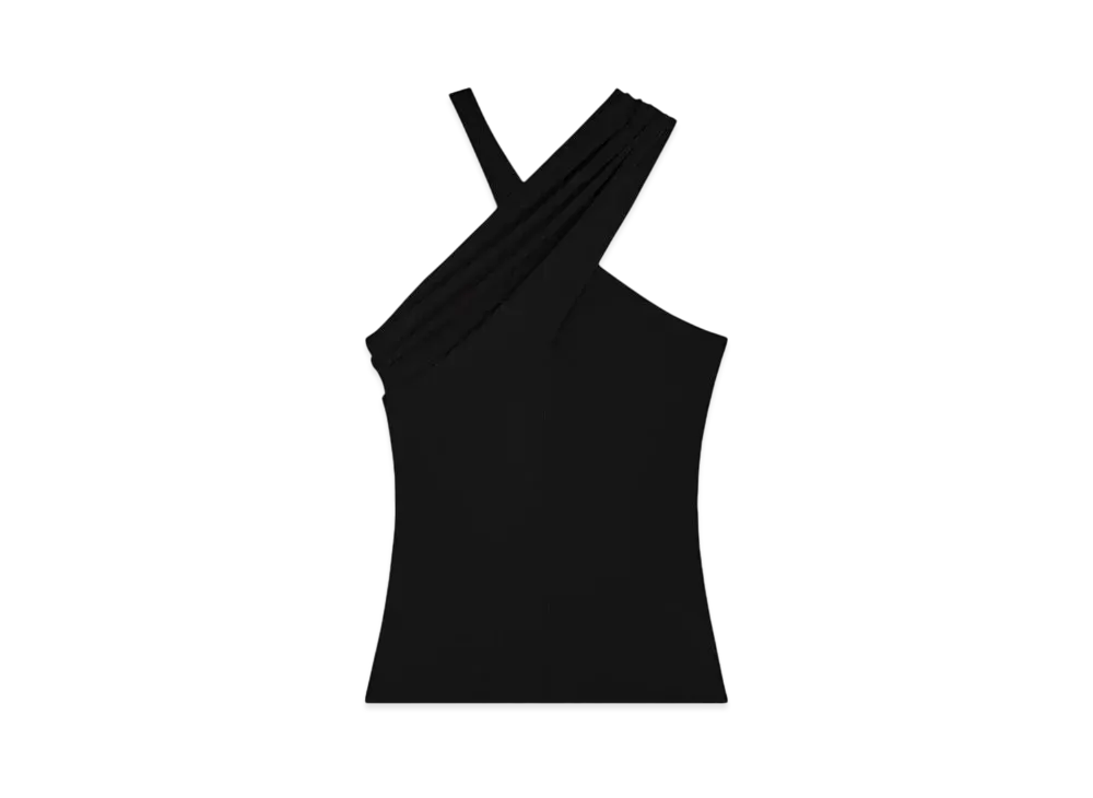 Courreges Criss Cross Top "Black"