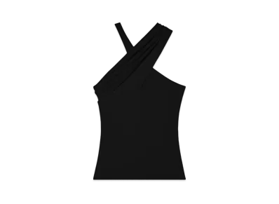 Courreges Criss Cross Top "Black"