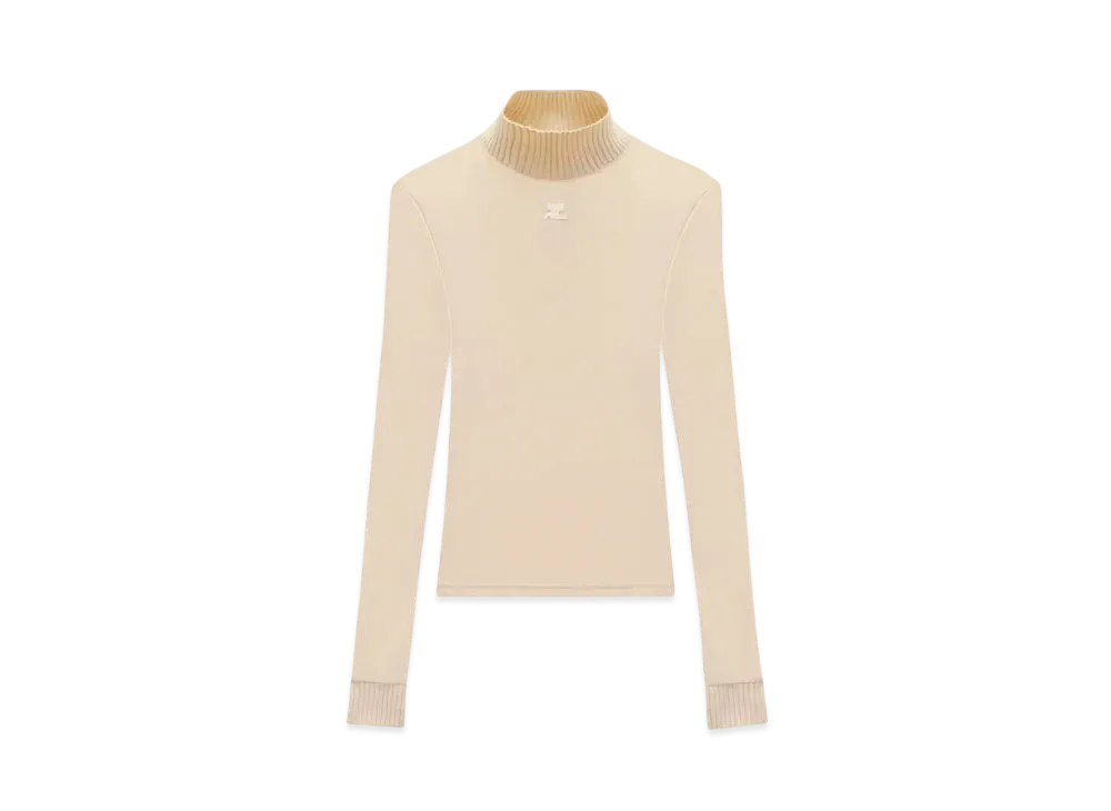 Courreges Reedition Second Skin Top "Sand"