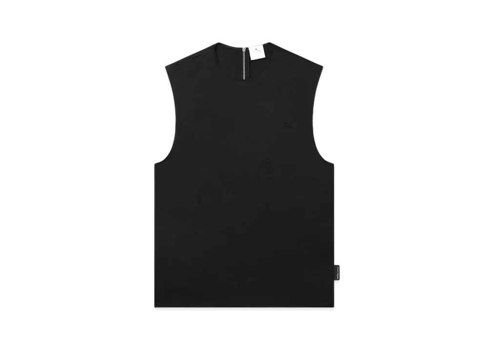 Courreges Satin Top "Black"