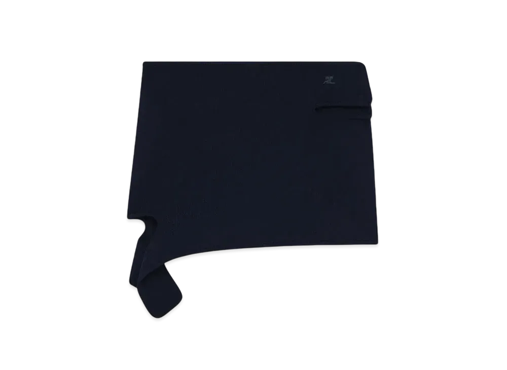 Courreges Loop Knit Mini Skirt "Black"