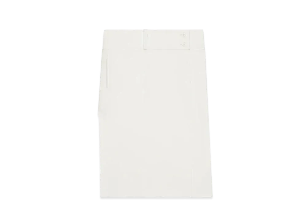 Courreges Belted Slit Skirt "Heritage White"