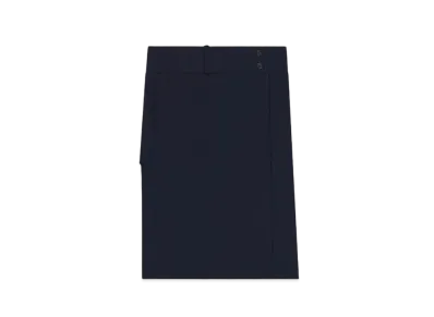 Courreges Belted Slit Skirt "Navy"