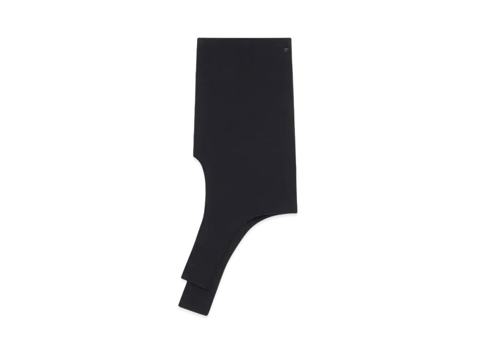 Courreges Slash Knit Skirt "Black"