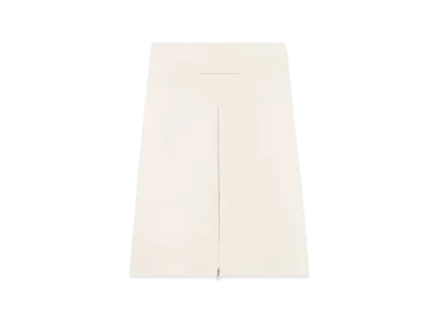 Courreges Tailored Heritage Crepe Midi Skirt "Natural Beige"