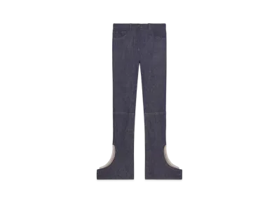 Courreges Reversed Denim Pants "Dark Heather Grey"