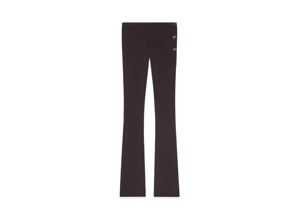 Courreges Oblique Tailored Pants "Chocolate"