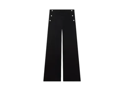 Courreges Single Front Pocket Denim Baggy Pants "Black"