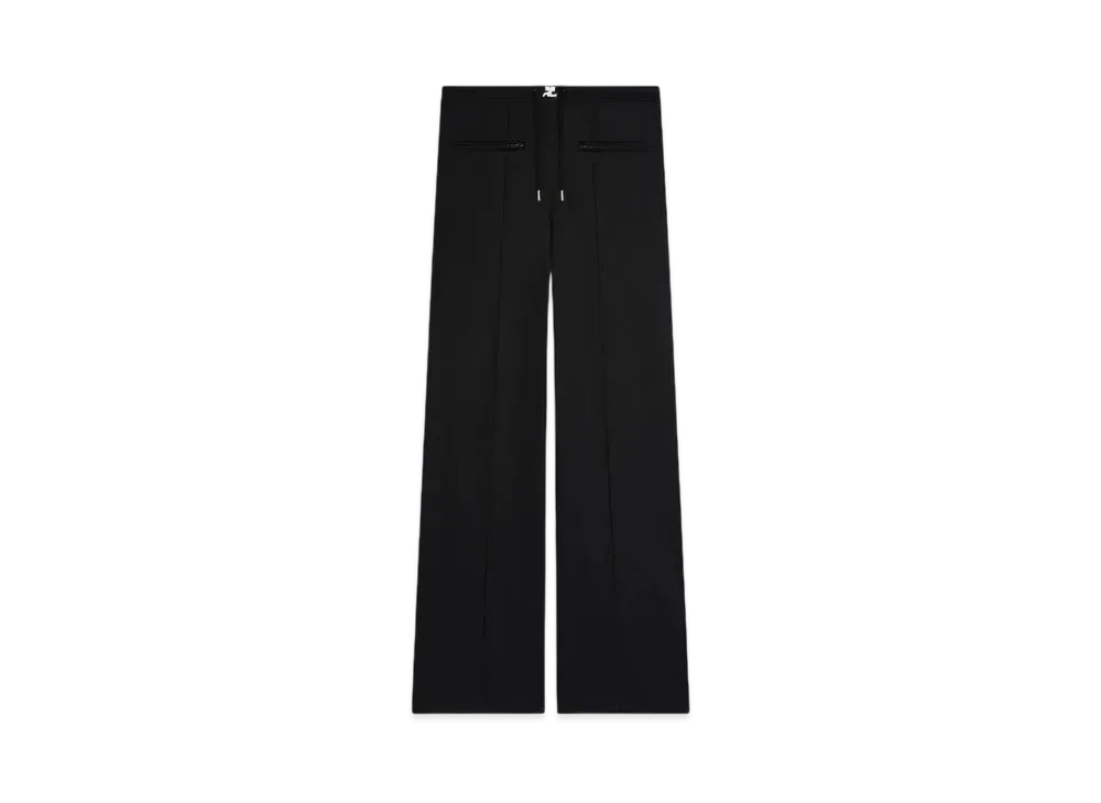 Courreges Interlock Tracksuit Baggy Pants "Black"