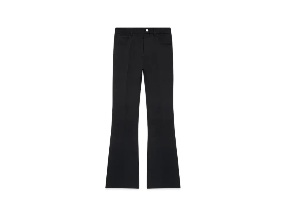 Courreges 70'S Twill Bootcut Pants "Black"