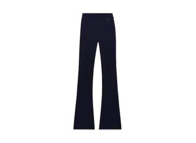 Courreges Reedition Rib Knit Pants "Navy"