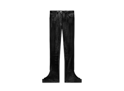 Courreges Reversed Vinyl Pants "Black"